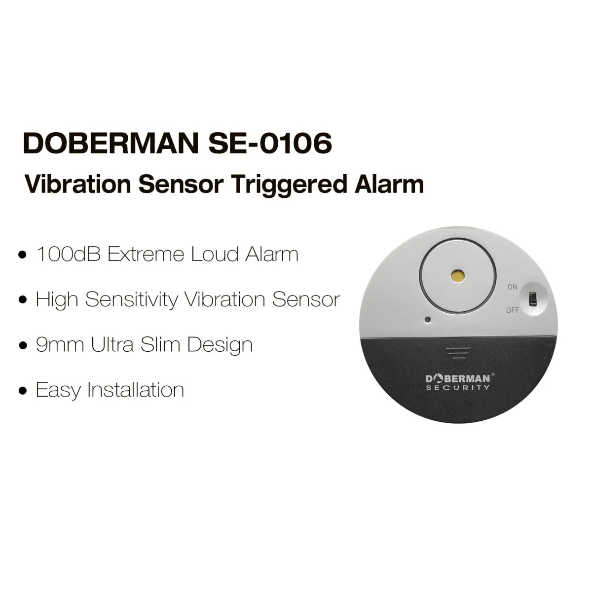 Doberman Wireless Vibration Alarm