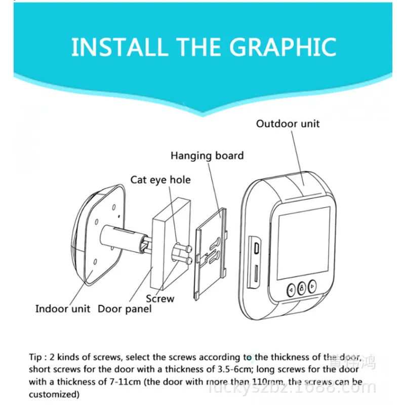 Smart Doorbell Peephole Camera