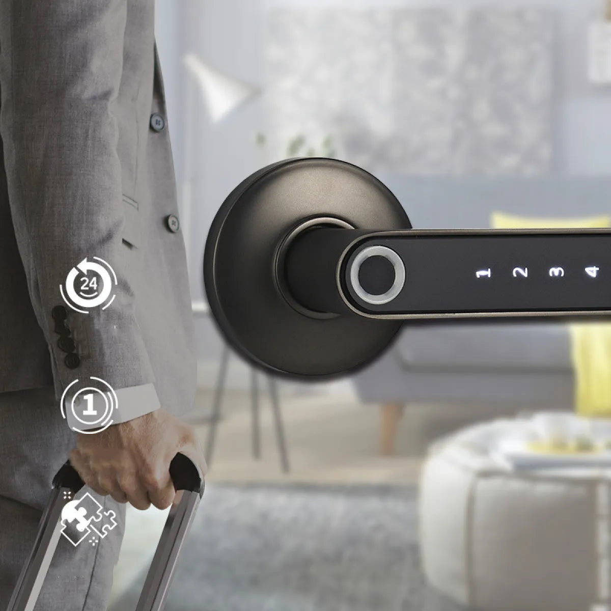 Smart Fingerprint Keyless Door Lock